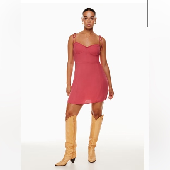 Wilfred Dresses & Skirts - Wilfred Aritzia NWT Fable Mini Dress Sweetheart Bustier pink 90s Y2k Size 8